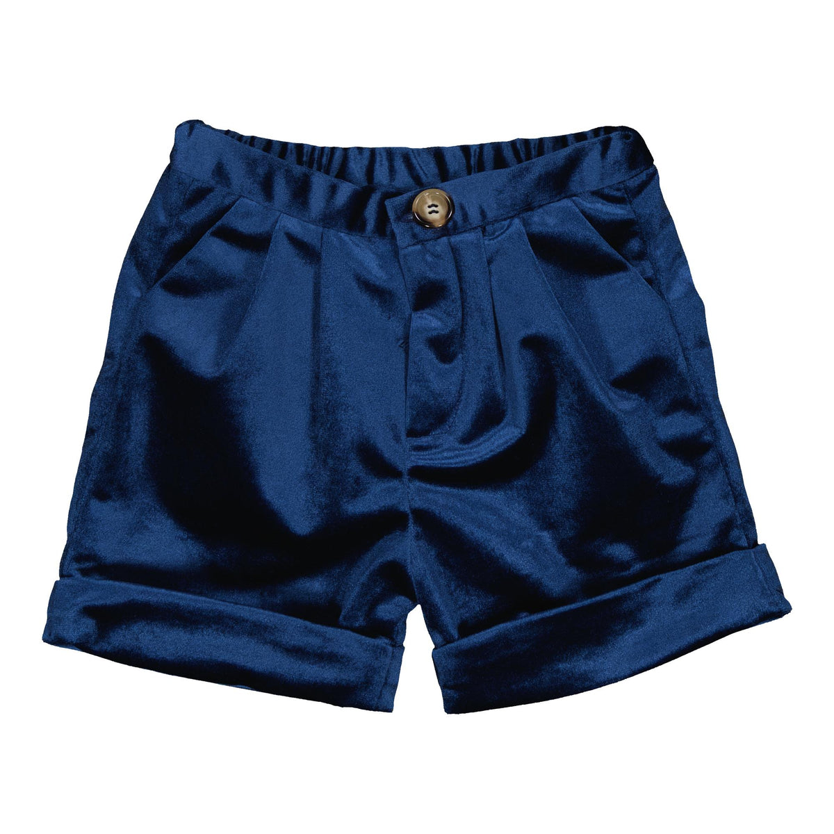 Adam, boy shorts, in Navy velvet