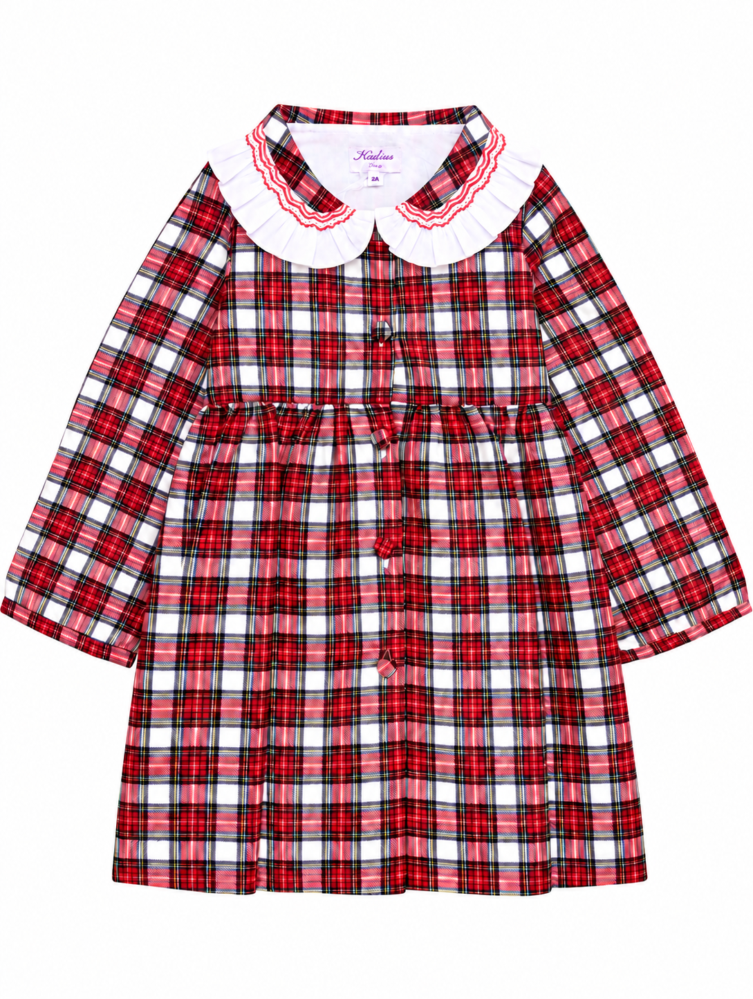 Chloé, Robe en tartan rouge