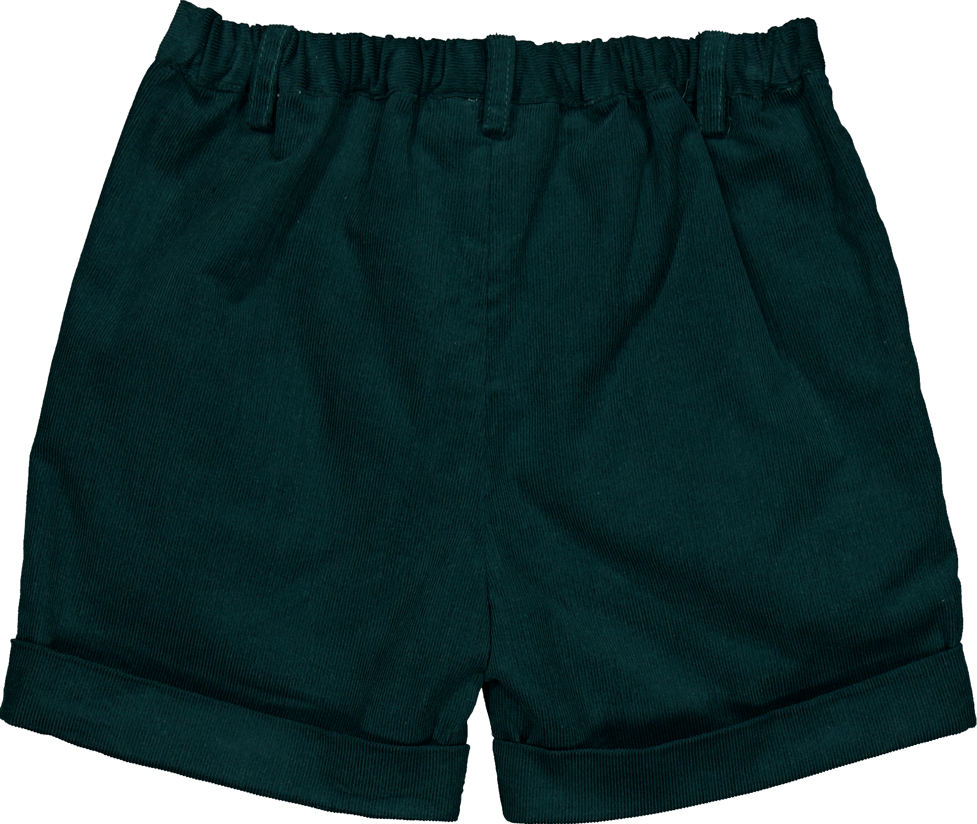 Adam, short garçon en velours côtelét vert pin
