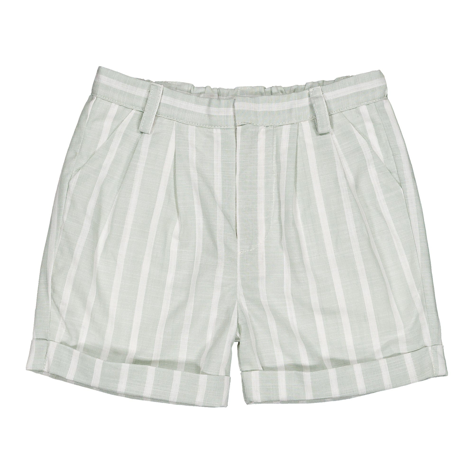Adam, shorty, à larges rayures menthe