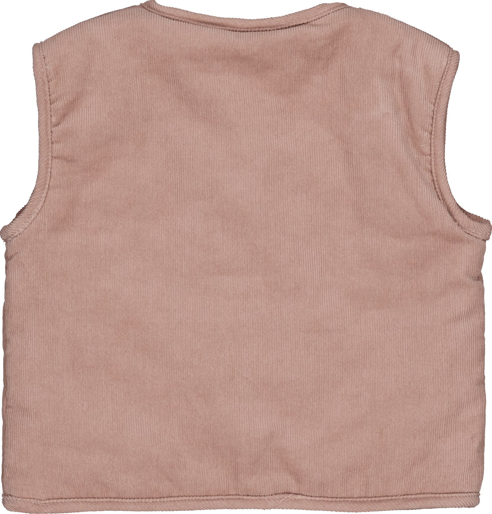 Aloïs, veste réversible, en velours côtelé couleur café au lait et fourrure Teddy blanc cassé