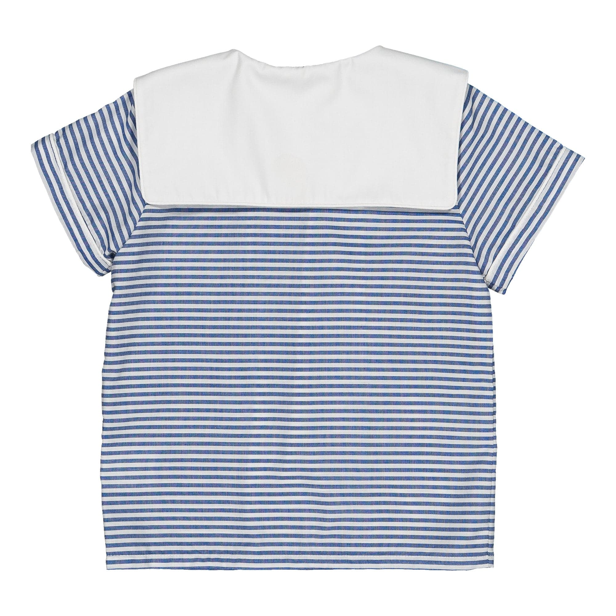 Ambroise, chemise garçon, à rayures bleu marine