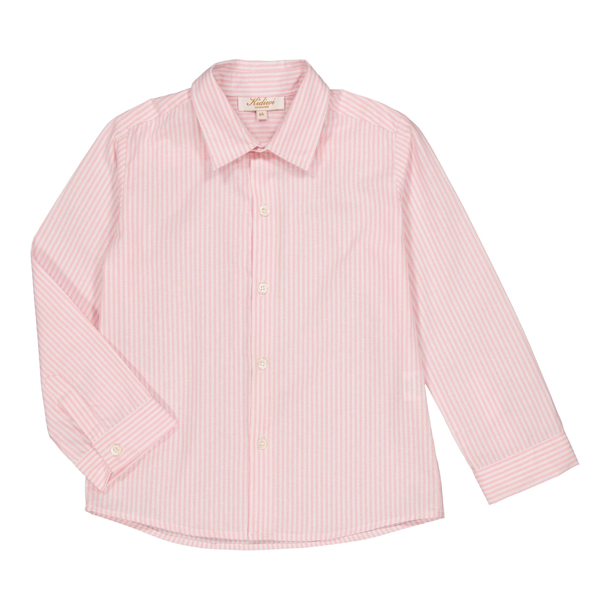 Arthur, chemise à rayures roses 3mm