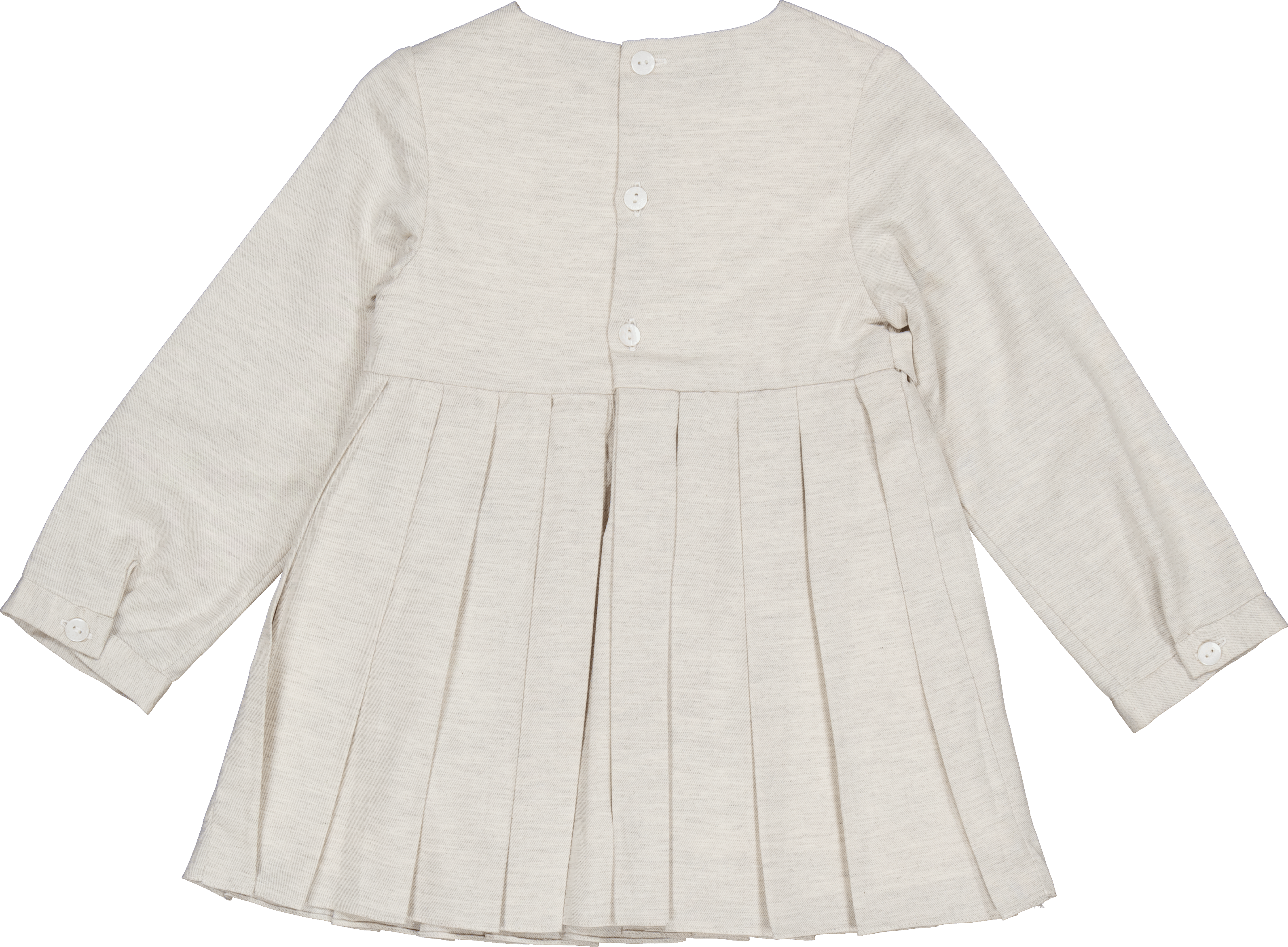 Ashley, robe en twill de coton biologique gris chiné
