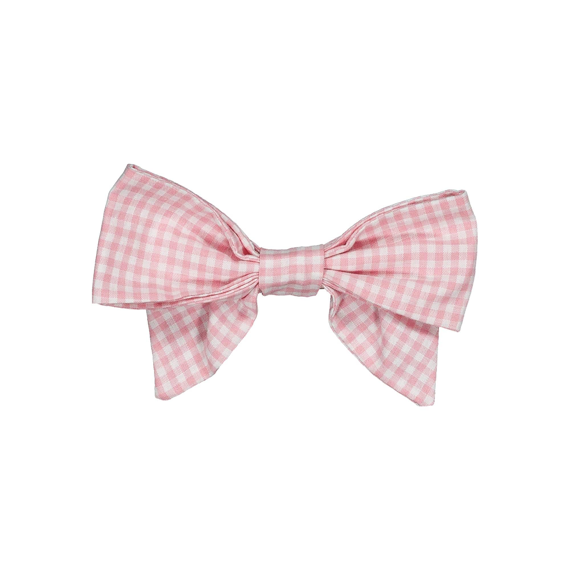 Bonnie, barrette à cheveux, en petit vichy rose bonbon