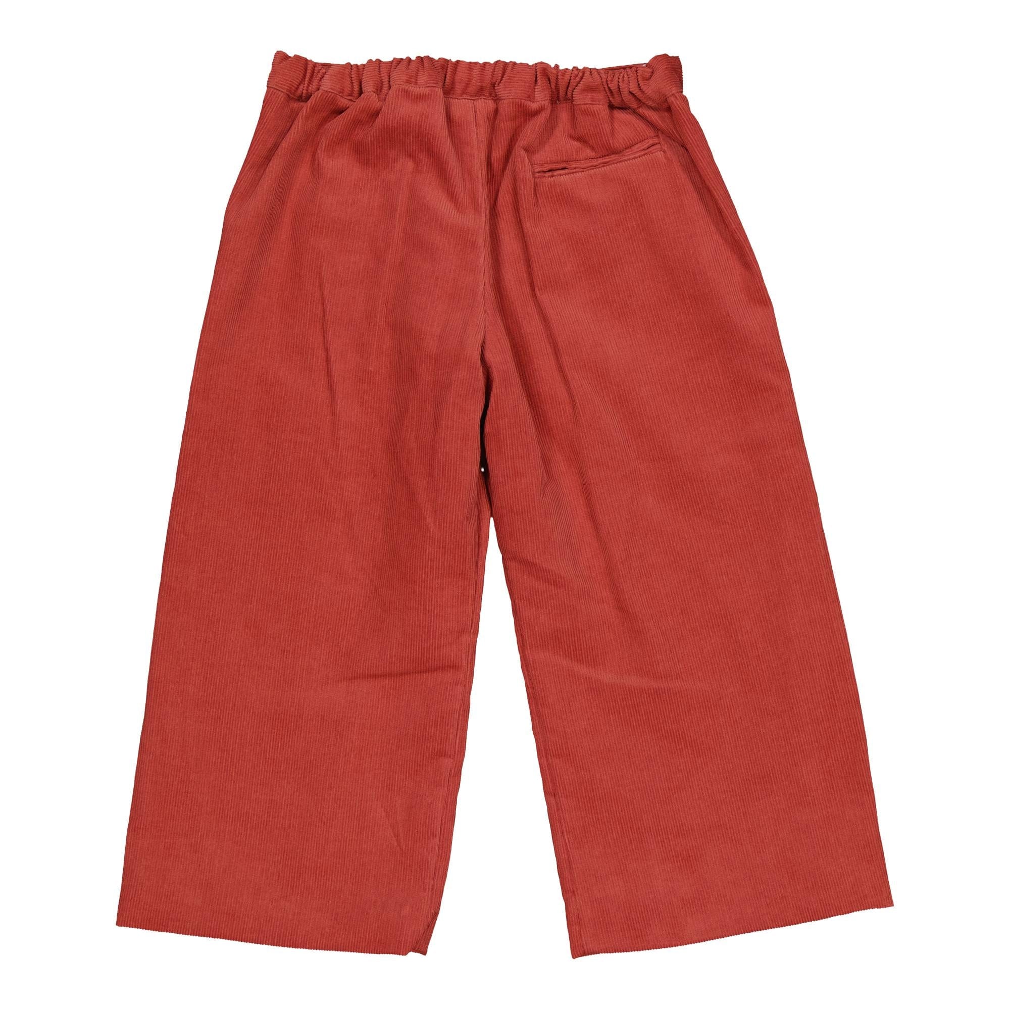 Camilla, pantalon en velours côtelé terracotta