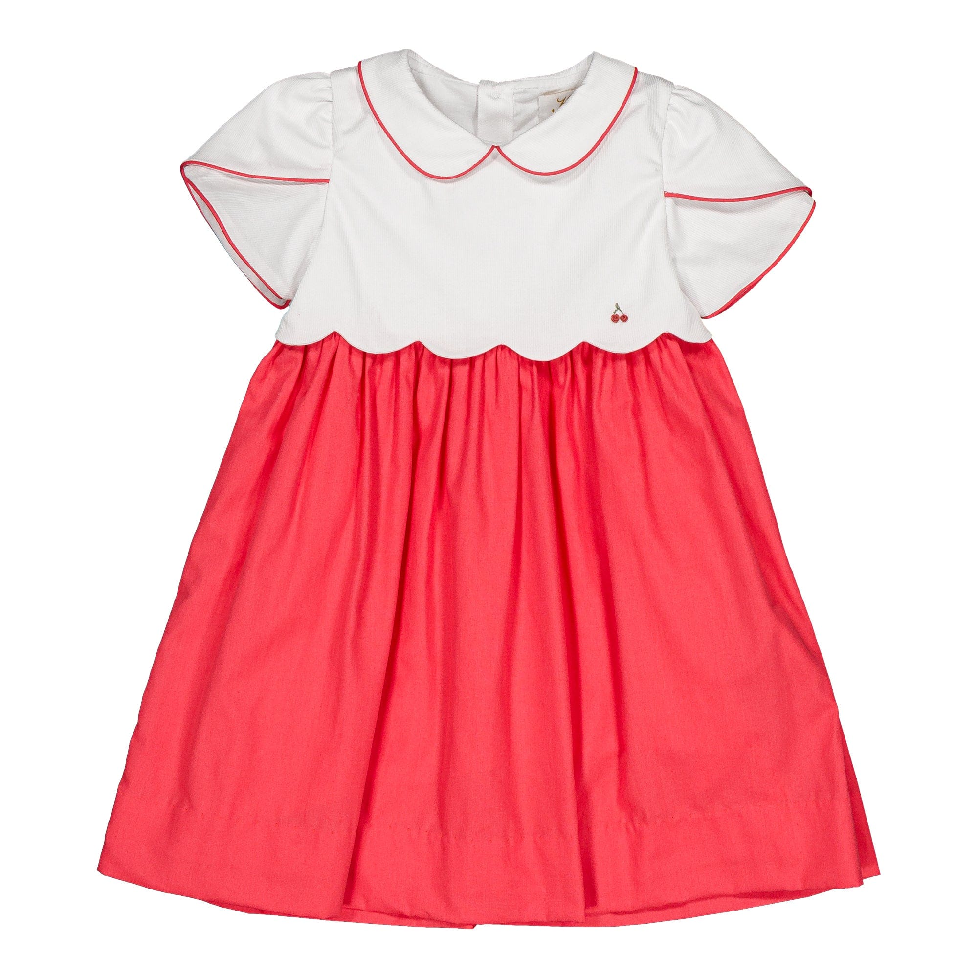 Célestine, robe, en popeline pastèque