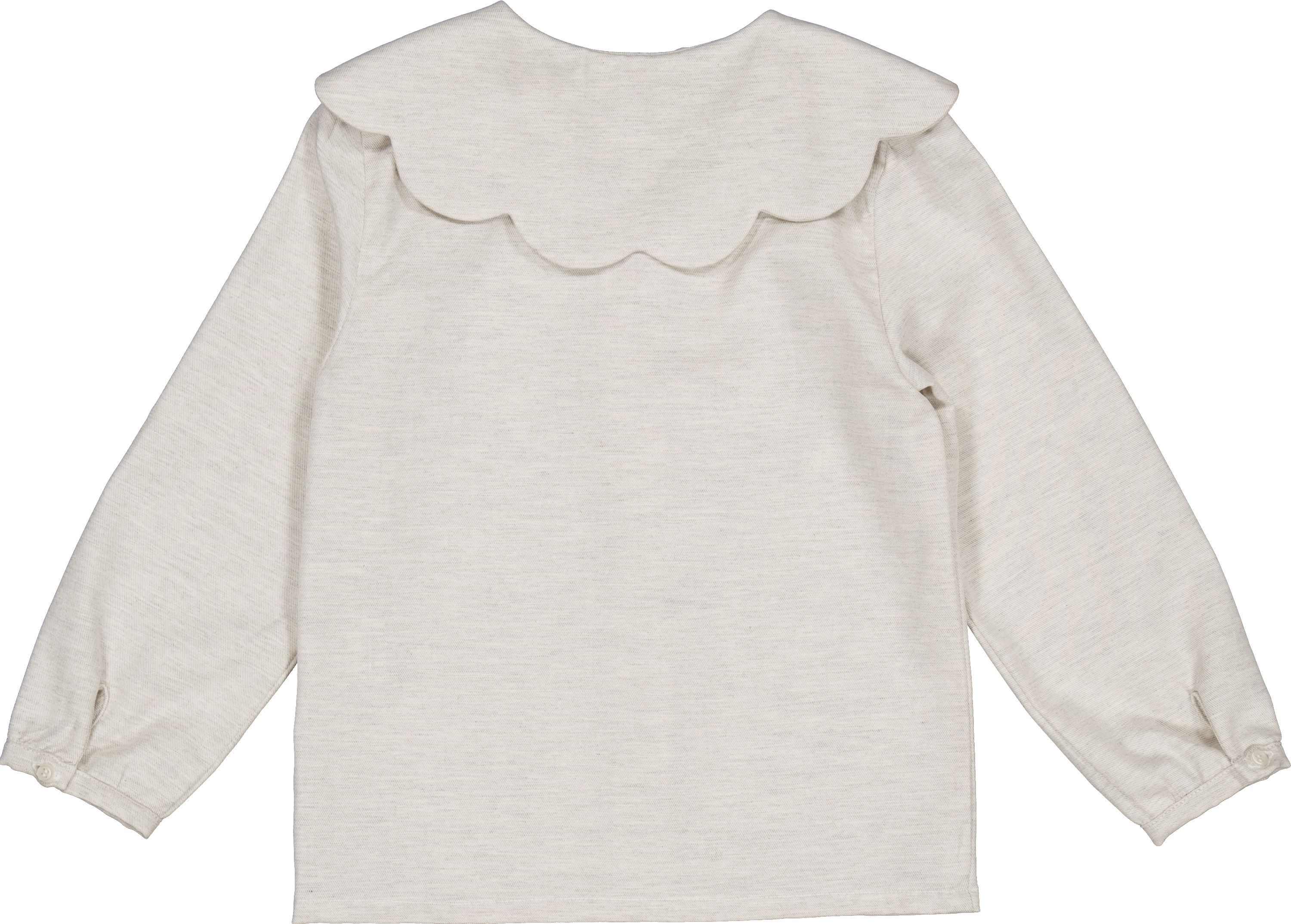 Colette BL, blouse fille en twill de coton gris chiné