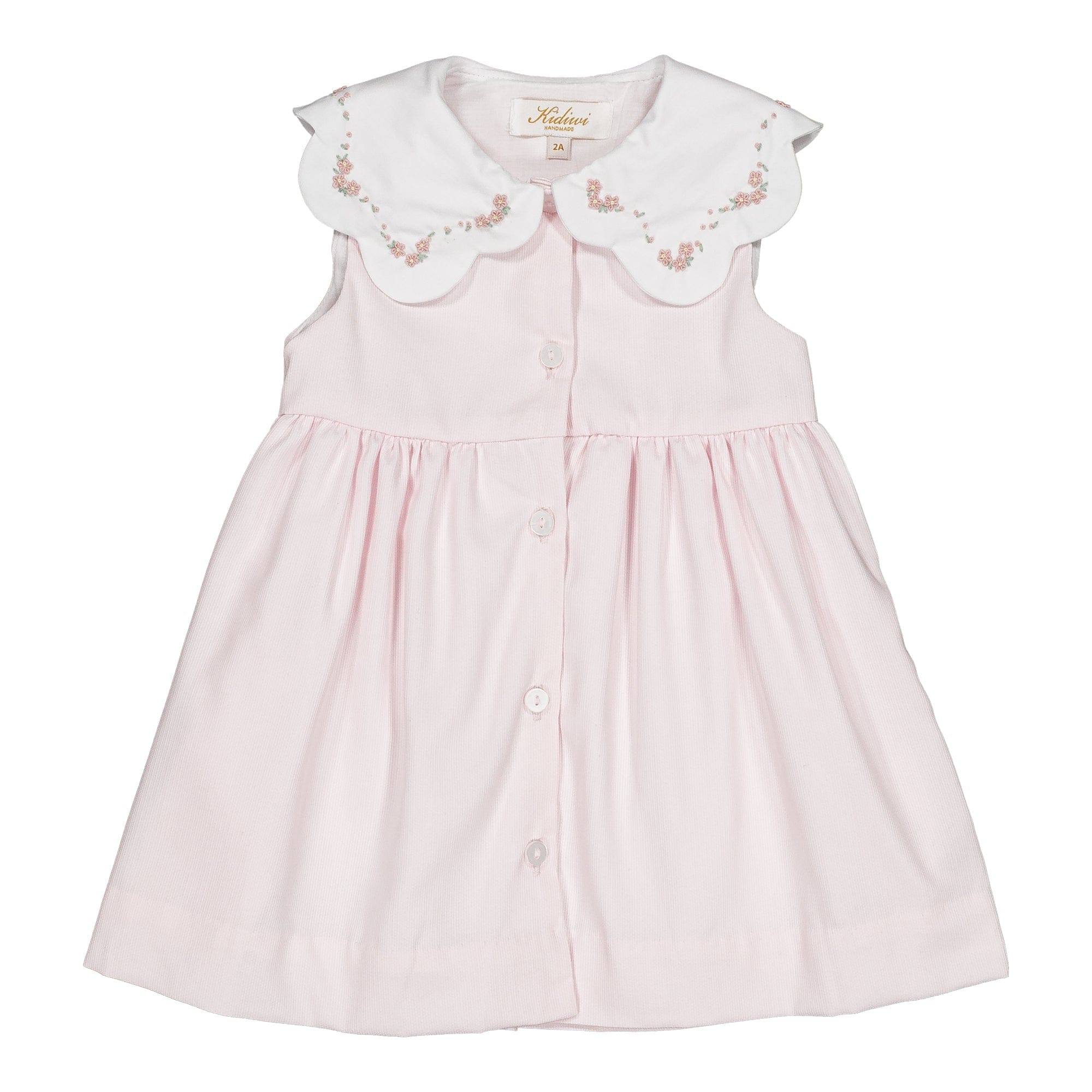 Colette, dress, in Pink piqué