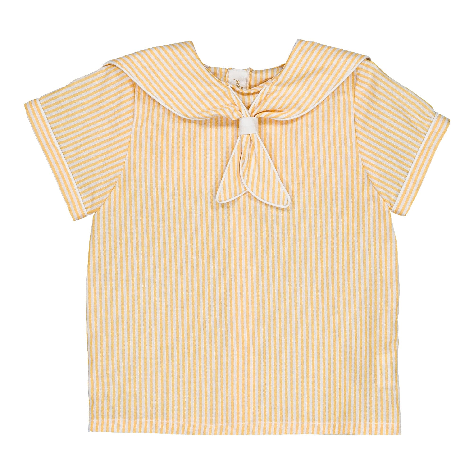 Eustache, chemise garçon, à petites rayures jaunes