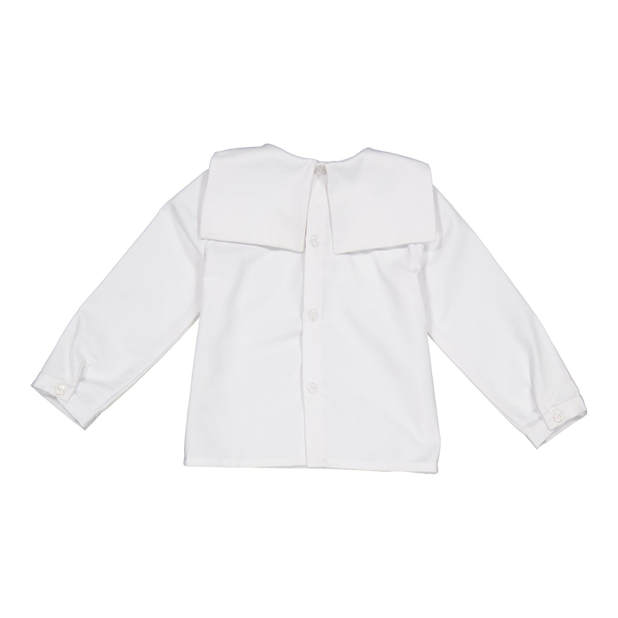 Eustache ML, blouse garçon en twill blanc cassé