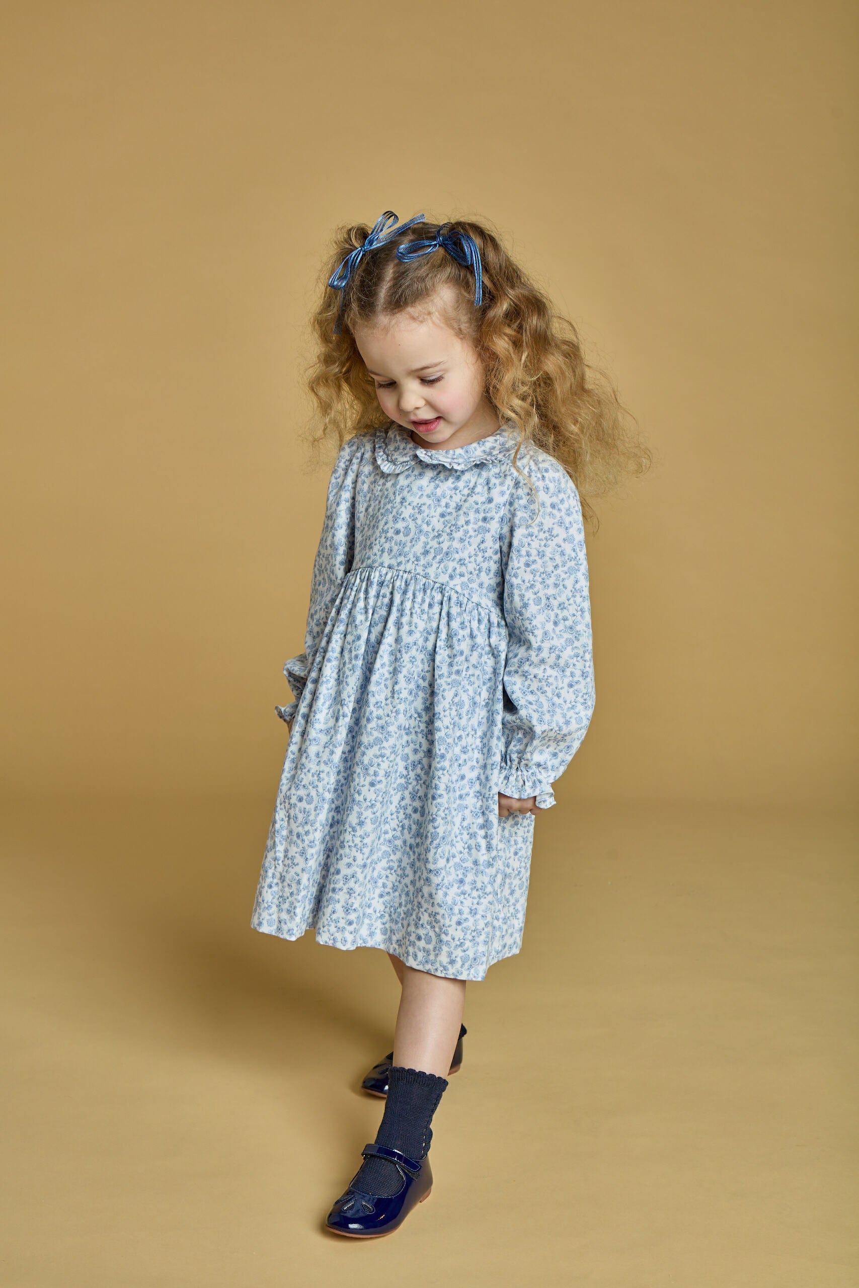 Gaïa, robe imprimé Blue Garden