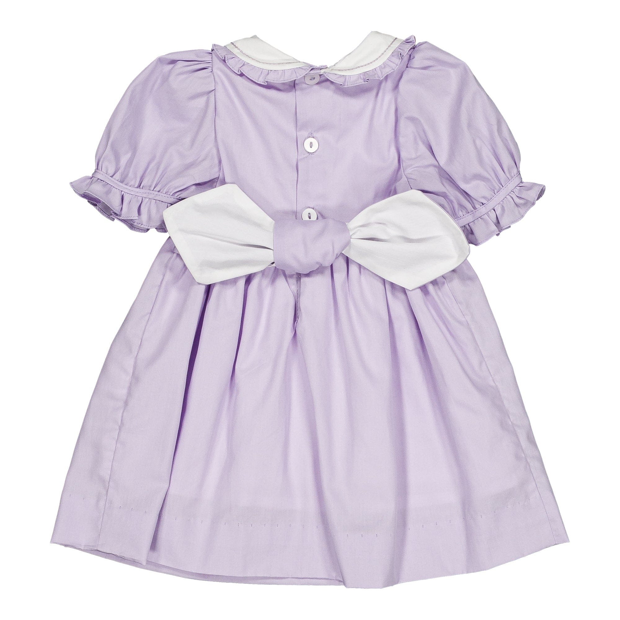 Henriette, robe, en popeline lilas