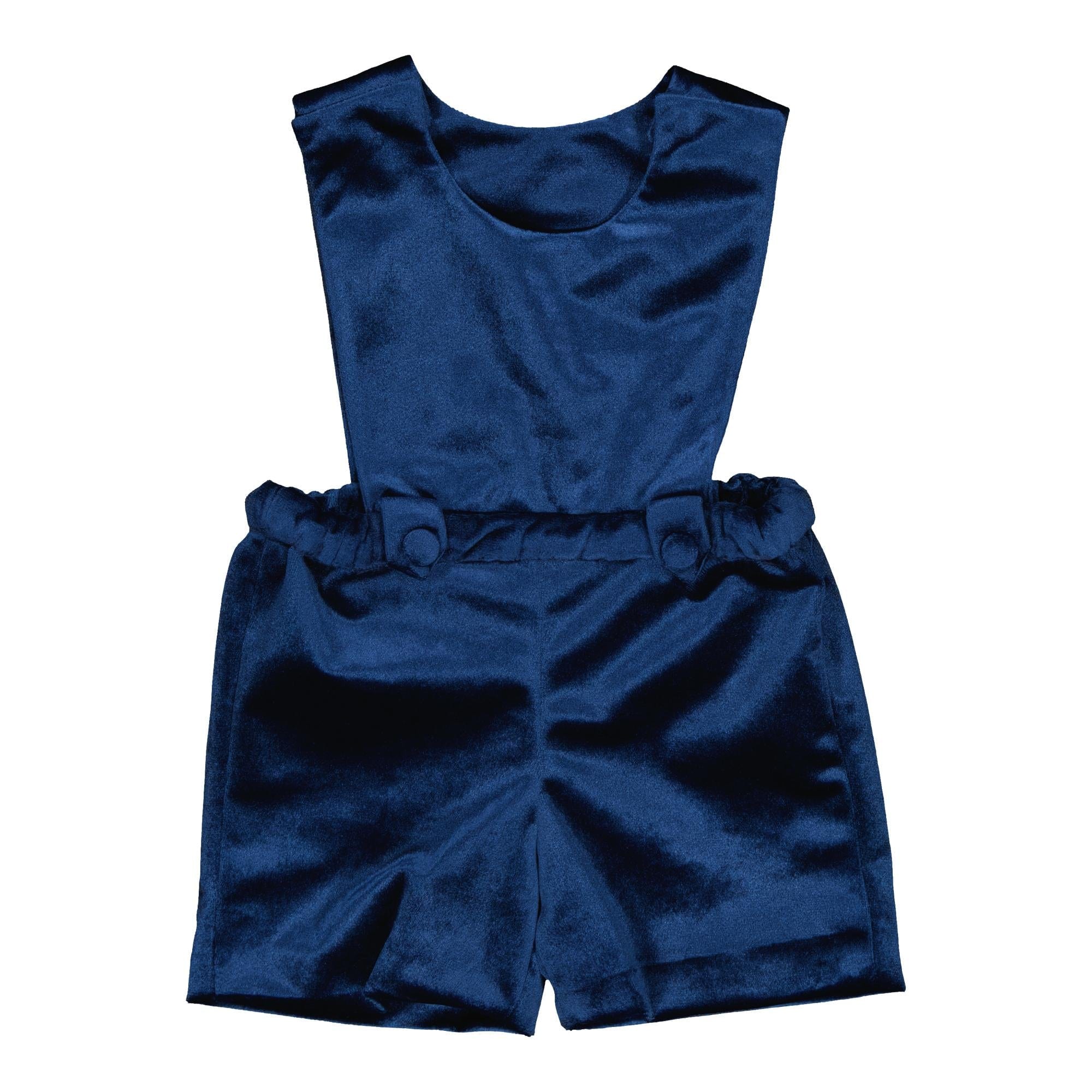 Léonard, barboteuse en velours marine