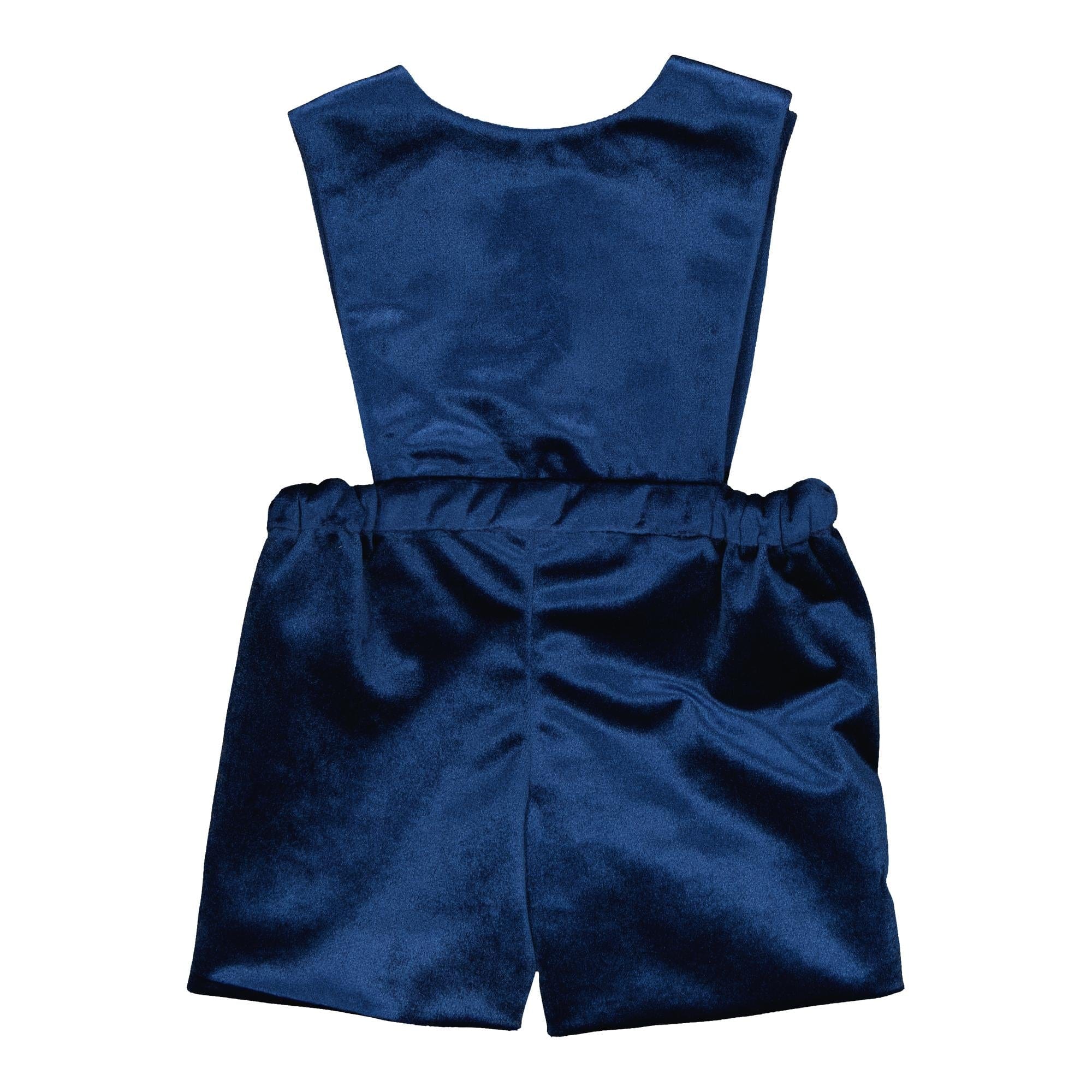 Léonard, barboteuse en velours marine