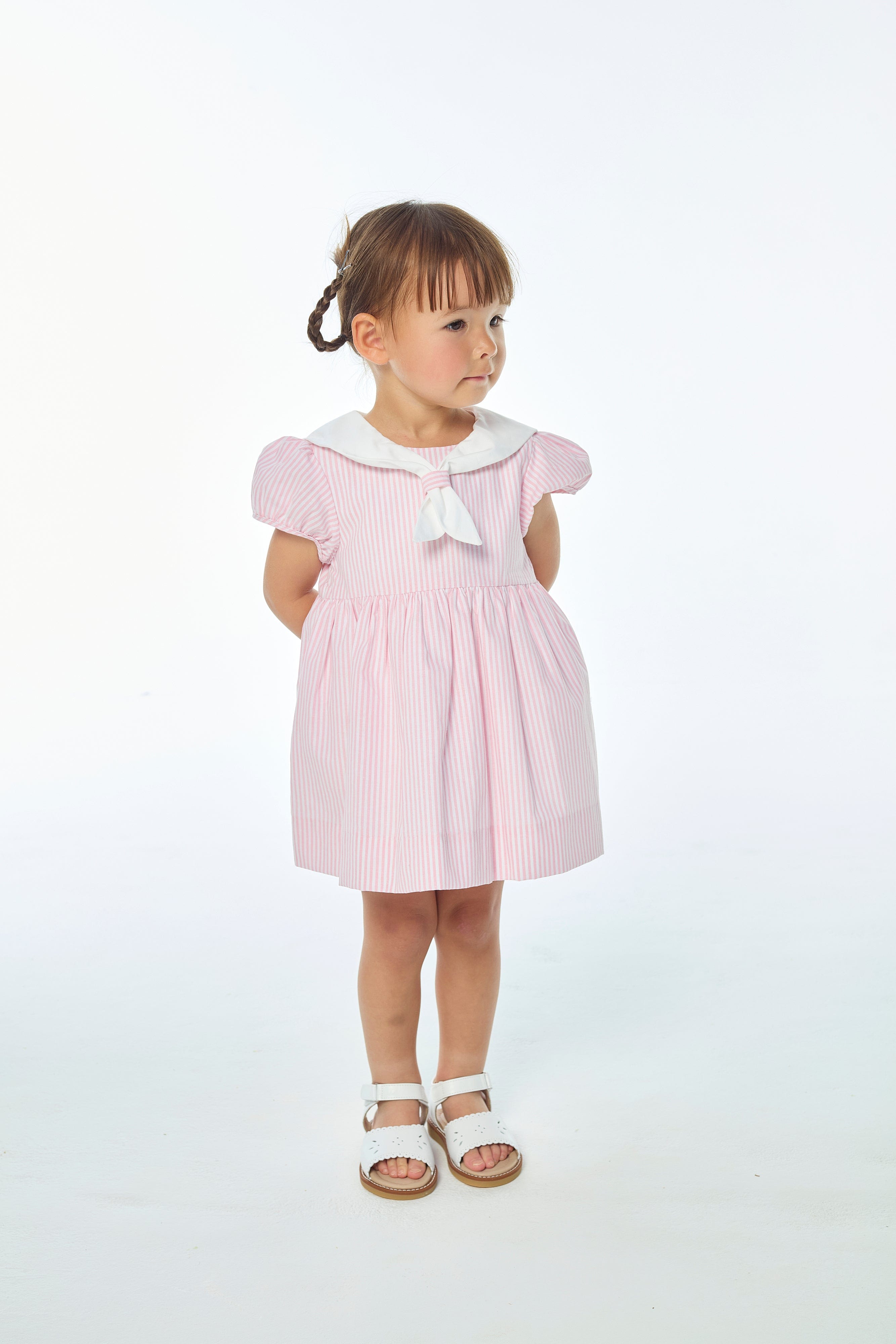 Lisa, ensemble à rayures roses 3mm
