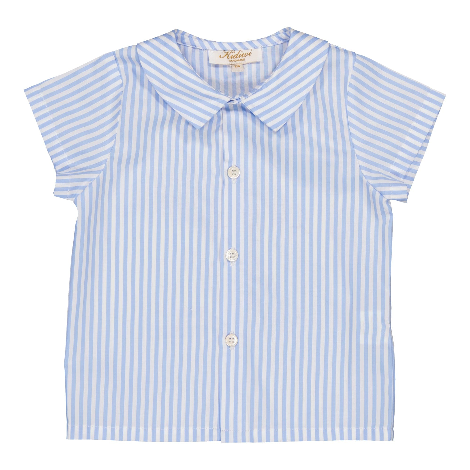 Lucien, chemise à rayures bleu ciel 3mm