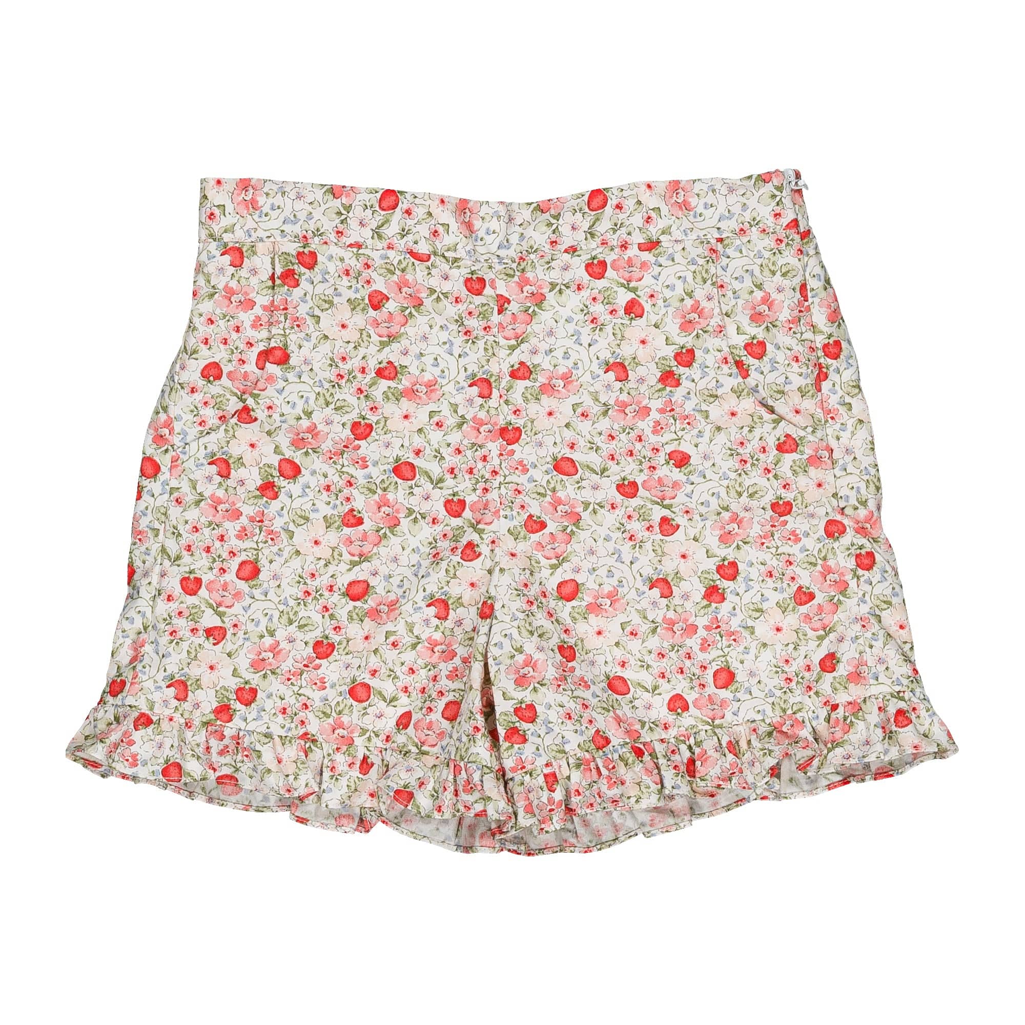 Nolana, short pour fille, imprimé rouge cerise