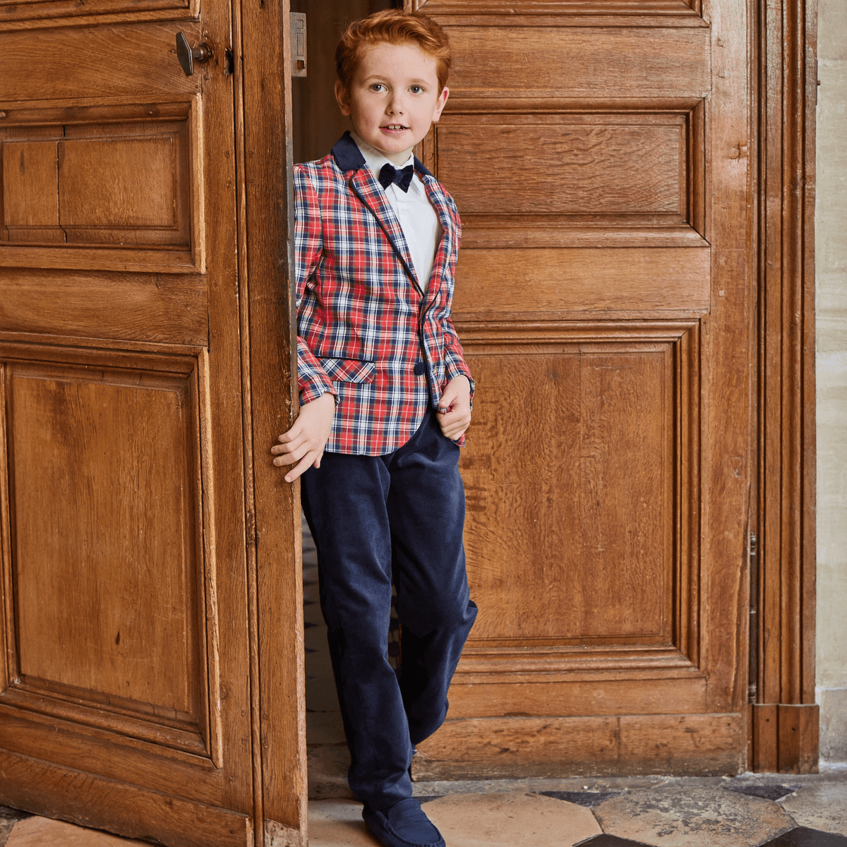 Pantalon en velours marine