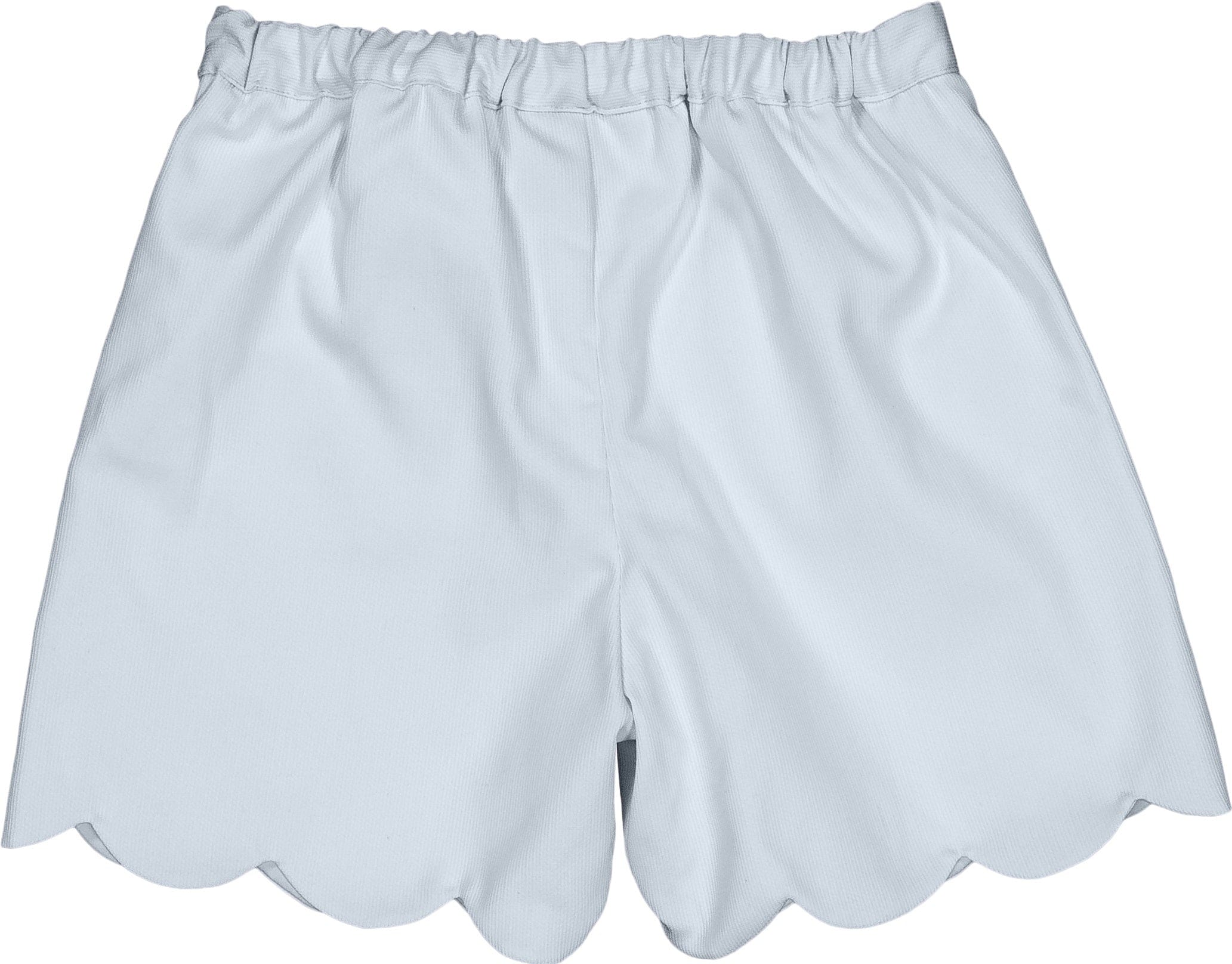 Sandra, short pour fille, en piqué bleu ciel