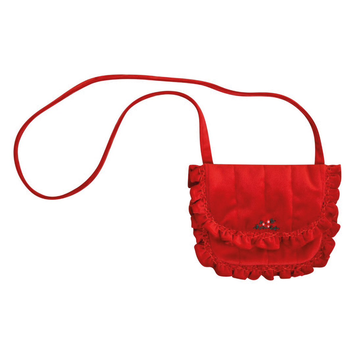 Mimosa, shoulder bag, in Burgundy velvet