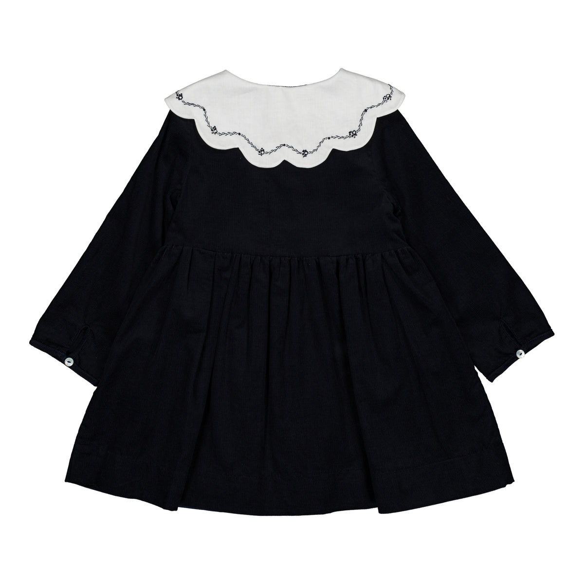 Colette, girl dress, in Navy corduroy