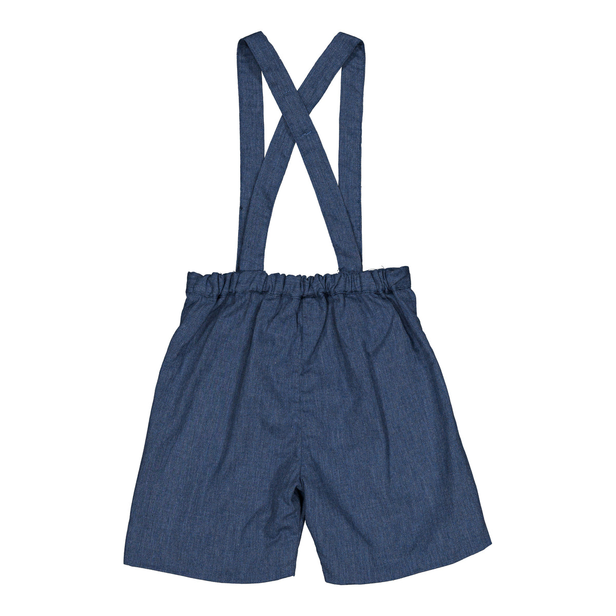 Silène, boy dungarees, in Blue denim light herringbone