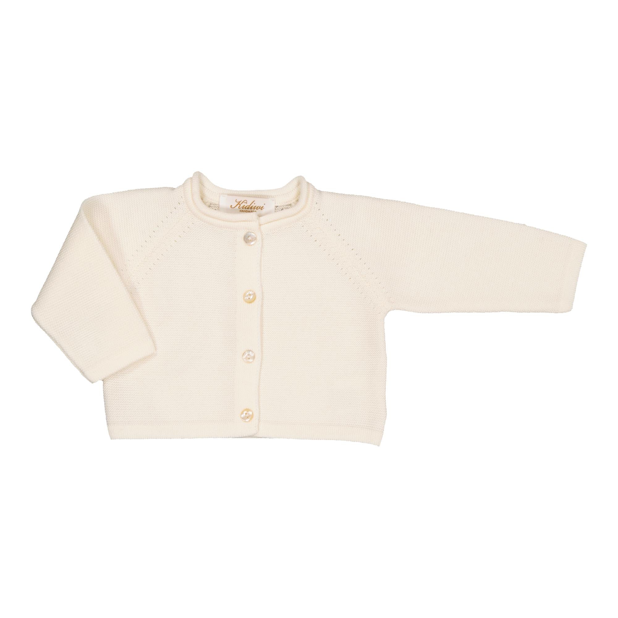 Ariel, gilet 100% laine, en latte
