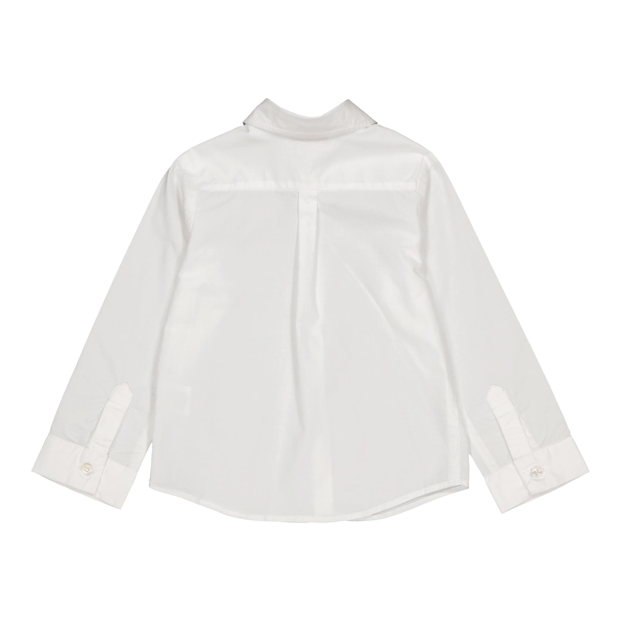 Arthur, chemise garçon en popeline blanche