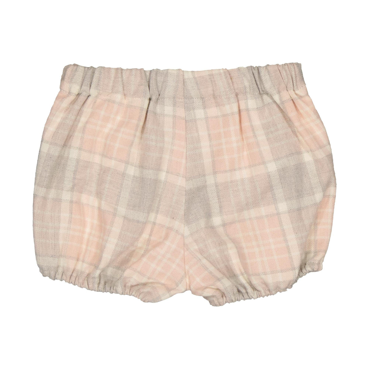Baba, baby bloomer, in Pink, beige, grey tartan