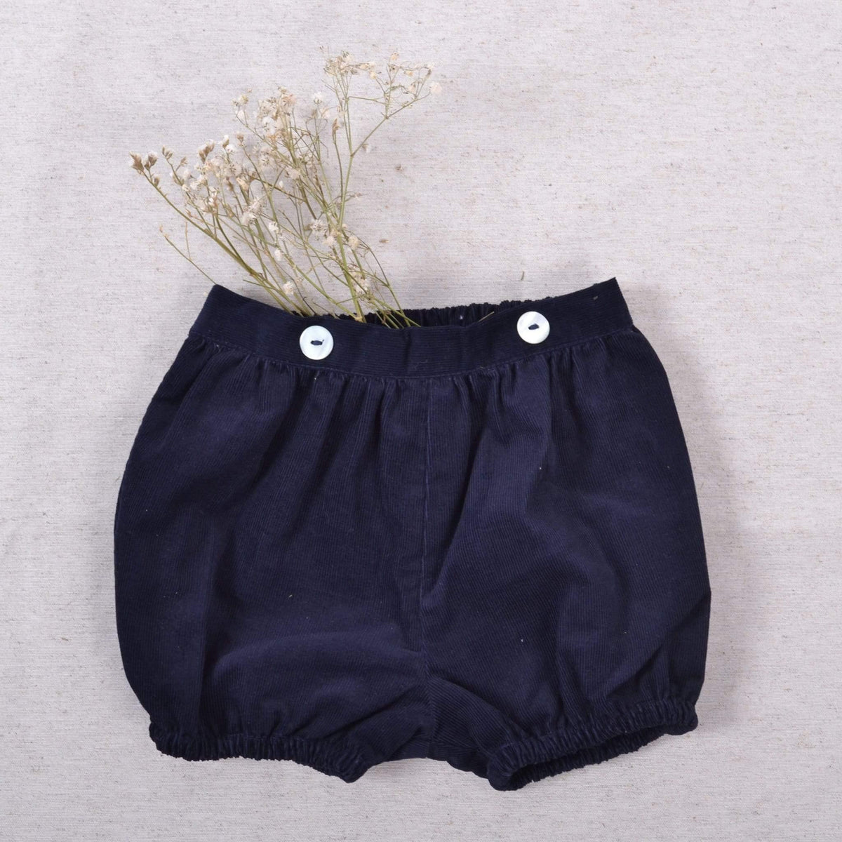 Bloomer velours milleraie marine