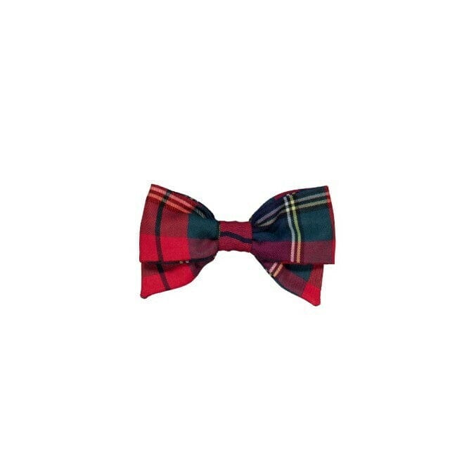 Bonnie, barrette à cheveux, en tartan bleu marine et rouge