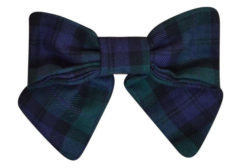 Bonnie, Barrette à gros nœud, en tartan Cotton Blackwatch - Bonnie, Hair clip with large bow, in Cotton Blackwatch tartan