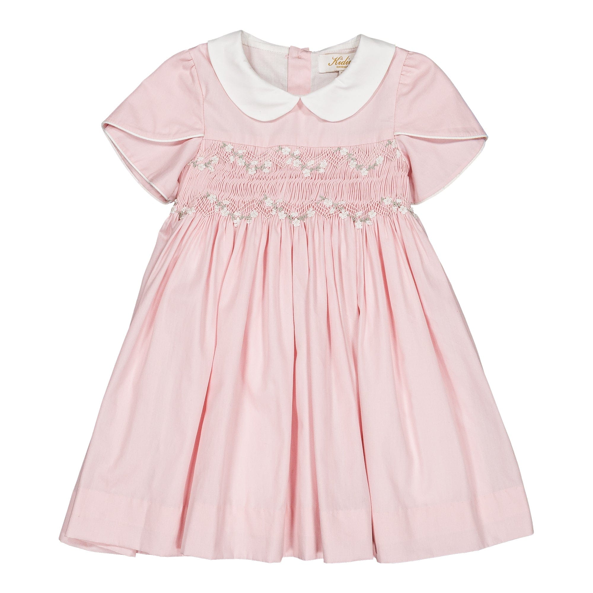 Clémence, smocked dress, in  Fairy Tale pink Poplin
