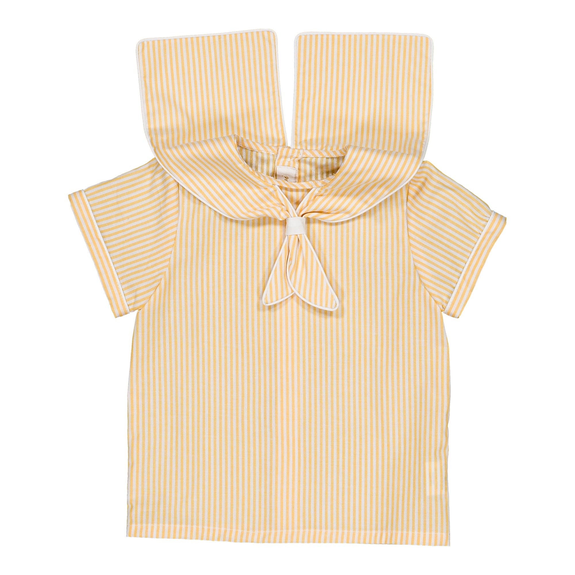 Eustache, chemise garçon, à  petites rayures jaunes