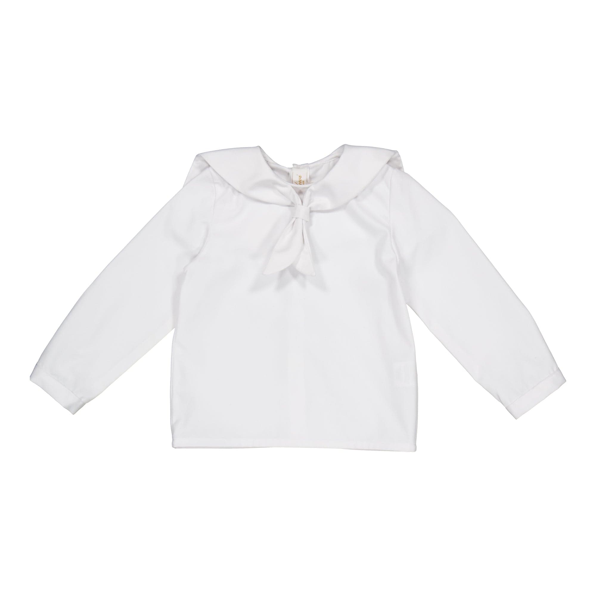 Eustache ML,  blouse garçon en twill blanc cassé