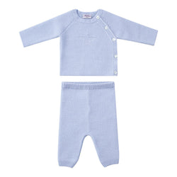 Frédérique, Ensemble bébé 100% laine mérinos, Ciel - Frédérique, Baby set 100% merinos wool, Sky