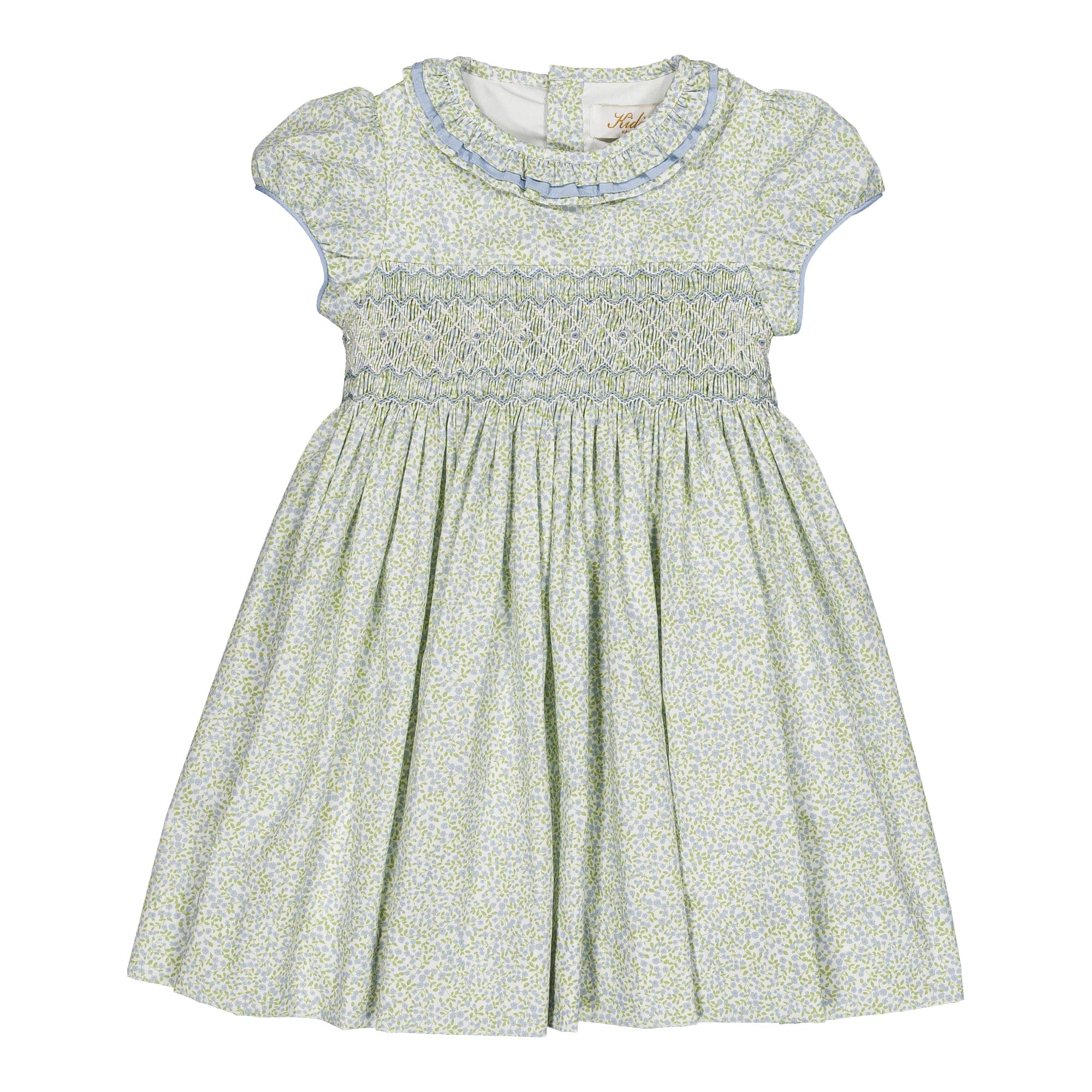 Hars, robe smockée, imprimé Little Blue