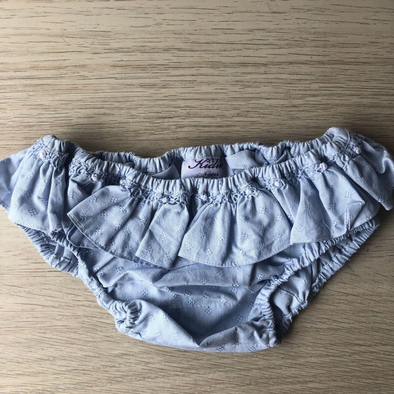 Hibiscus, culotte de bain bleue