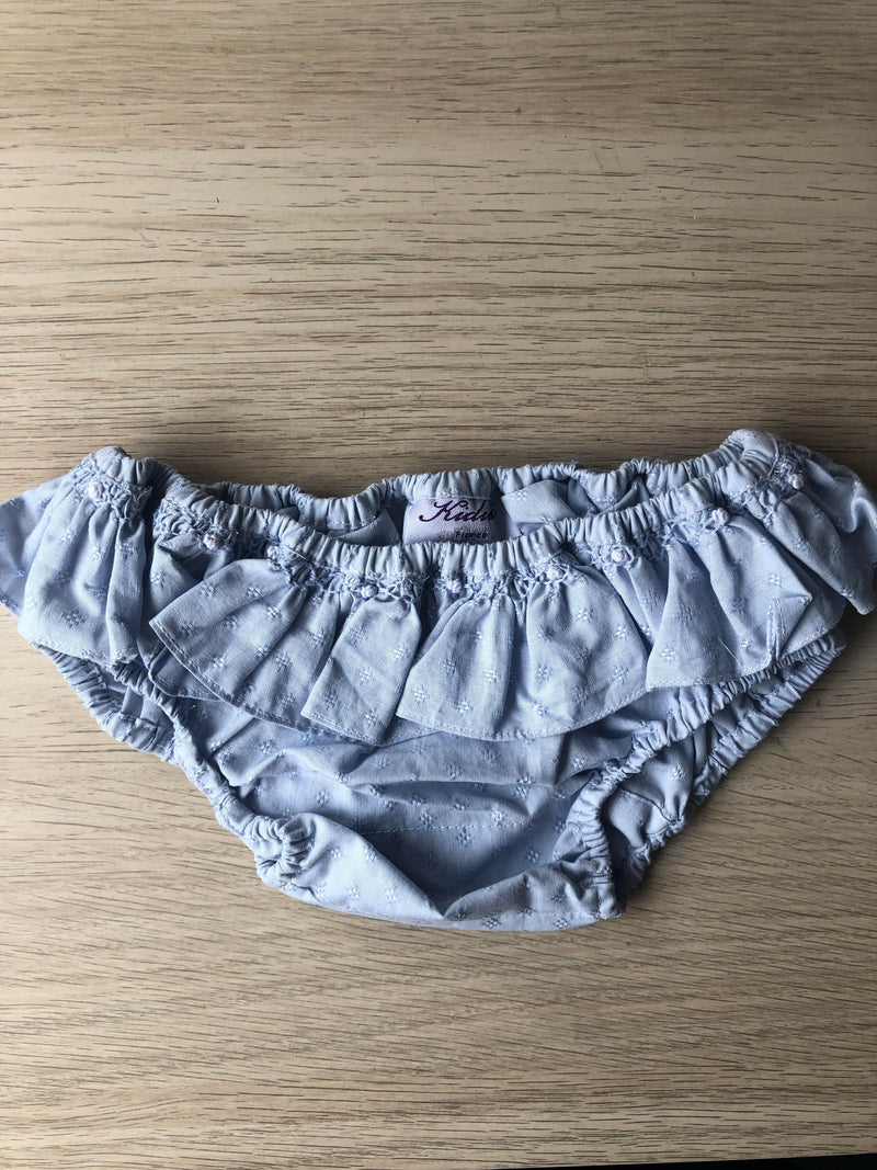 Hibiscus, culotte de bain bleue