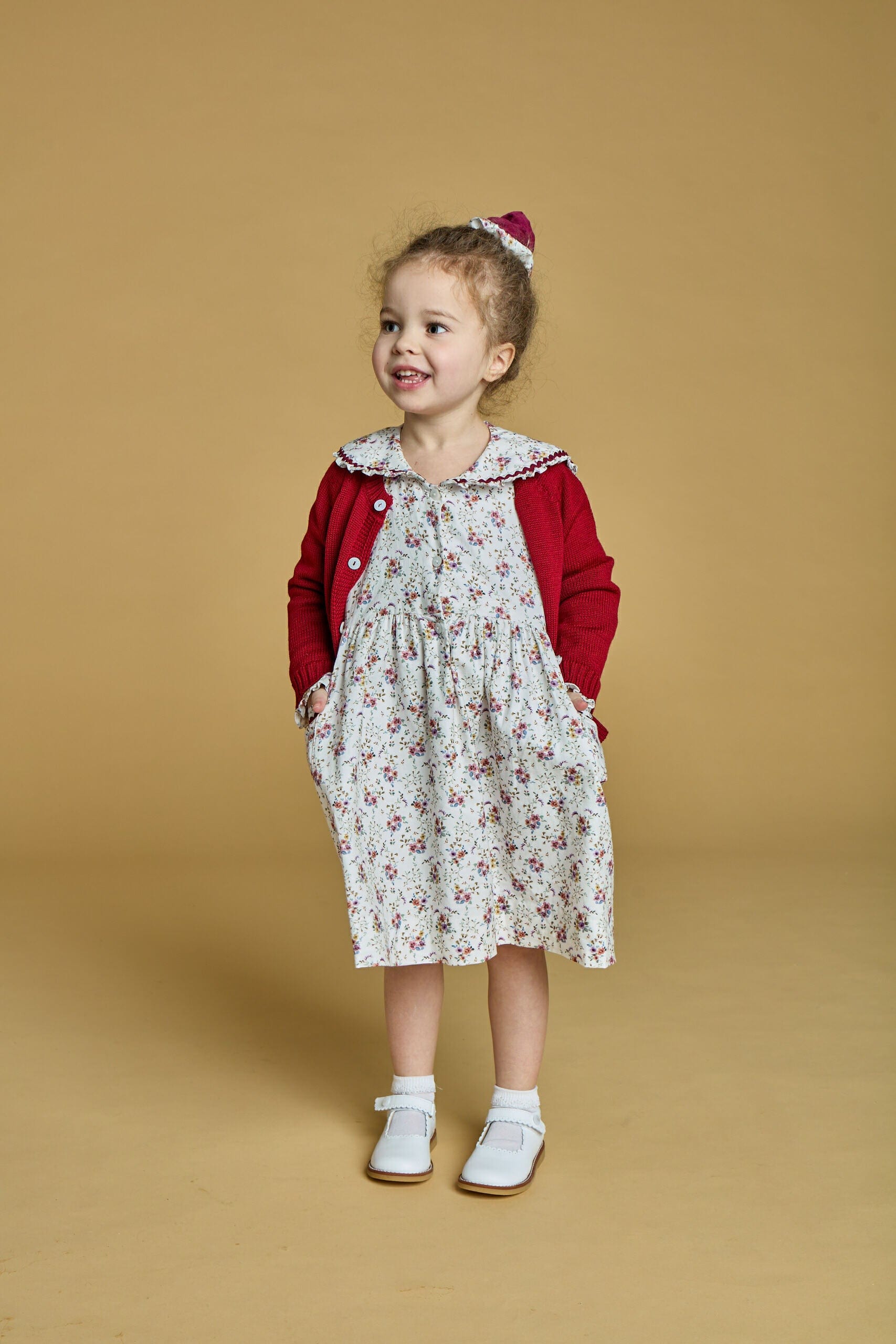Léontine, robe, imprimé winter bouquet