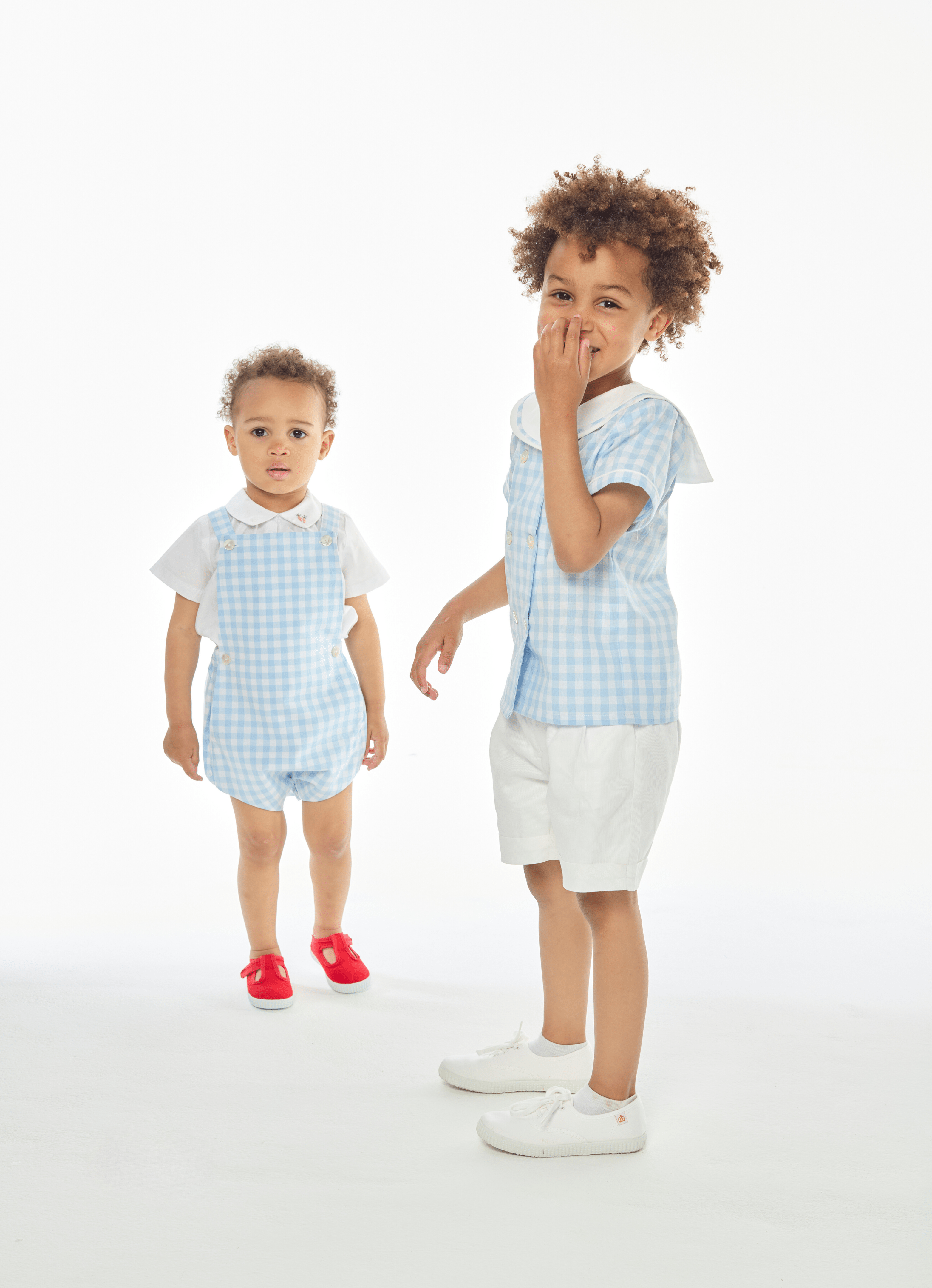 Maurice, blouse brodée en popeline blanche