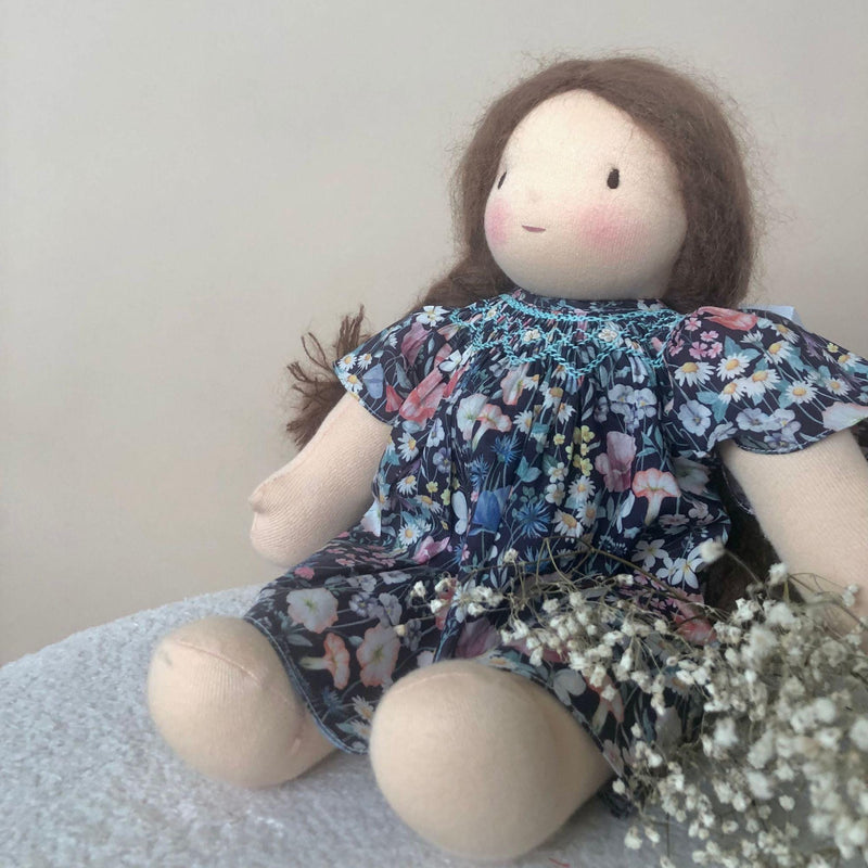 Pipa, Smocked dress for 36cm dolls, in Liberty print