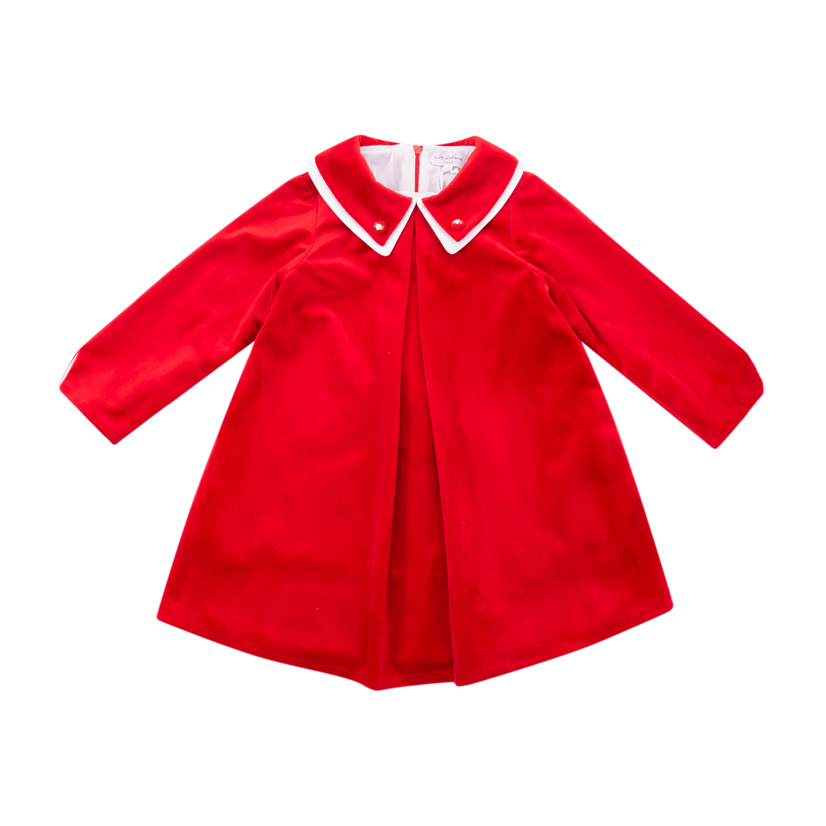Robe Apolline en velours lisse rouge