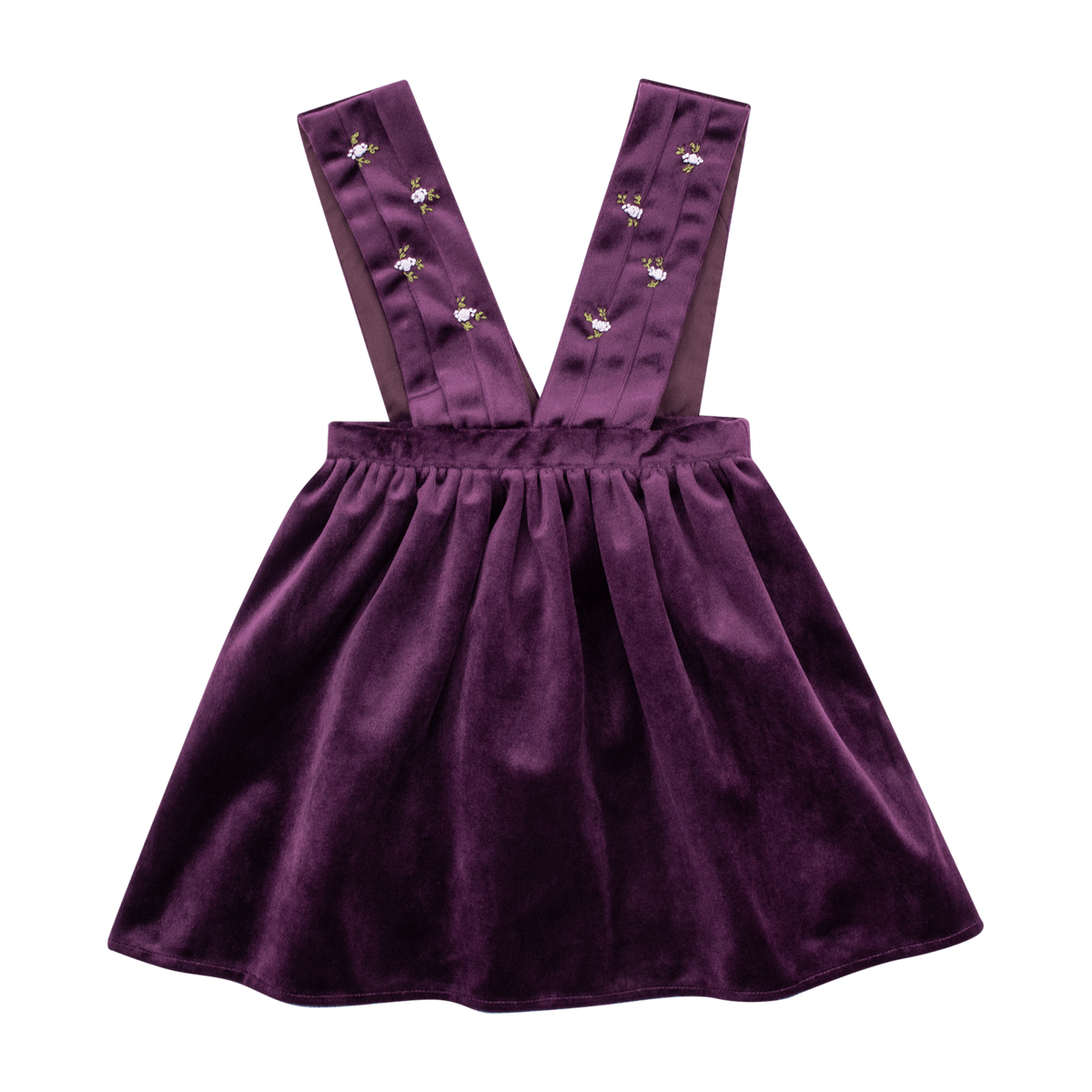 Robe maya velours lisse violet