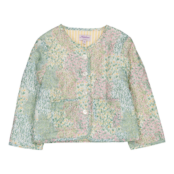 Sacha, quilted jacket, in Flowery meadow Print