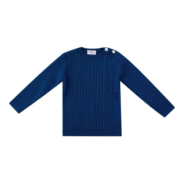 Simon, Cable sweater 100% merinos wool, Duck