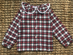 Tatiana, Blouse in red tartan