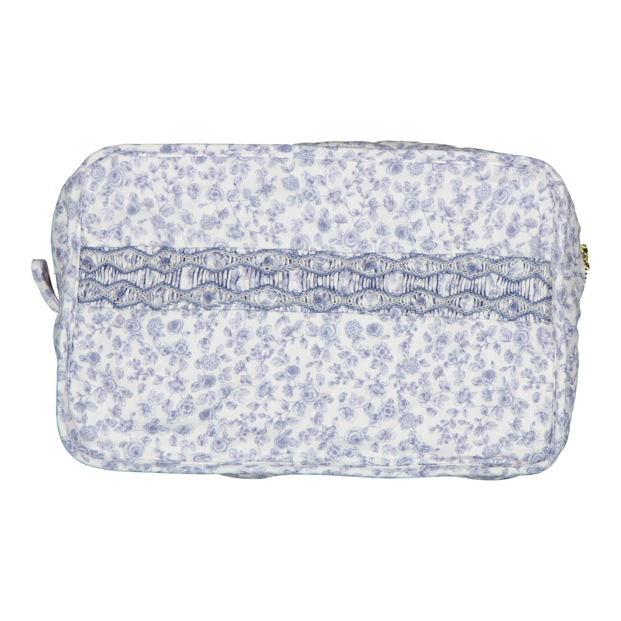 Trixie, trousse smockée 28x18cm, imprimé Blue Garden