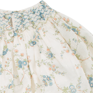 Blouse Maëlline dans l'imprimé fleurs d'automne
